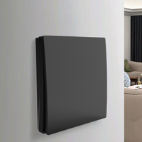 Série Taurus S114BL noir 4 voies cinétique sans batterie RF433 commutateur sans fil étanche commutateur cinétique appareils domestiques intelligents