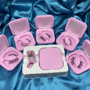 Dễ Dàng Mặc Tái Sử Dụng Mỏng Ban Nhạc Mềm Từ Lông Mi Giả Tự Nhiên Đầy Đủ Dải Từ Lông Mi Với Applicator - Product Image 1