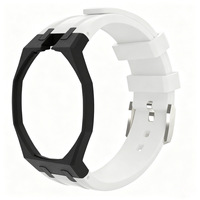Großhandel Premium FKM Armband mit Edelstahl Bumper Gehäuse für Swatch x AP Royal Pop Luxus Robustes Mod Kit Sportband