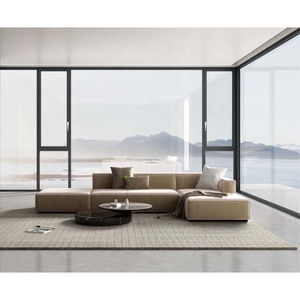 Ventanas de Lujo de Acero Inoxidable con Doble Acristalamiento Eléctrico <span class=keywords><strong>Invisible</strong></span>, Ventana Abatible Grande de Vidrio con Herrajes Australianos para Casa o Villa - Product Image 4