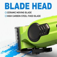 Tondeuse à cheveux sans fil 2500 mAh, lame en céramique DLC, indicateur LED, pour usage domestique et toilettage masculin, tondeuse électrique rasoir de précision