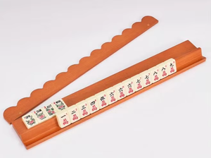 Soporte para Mahjong Estilo Americano CHIVAN, de Madera Sólida, con Empujador Magnético de Fichas, Plegable, Ecológico, Portátil, Moderno, de 17.5 Pulgadas, <span class=keywords><strong>Campi</strong></span> - Product Image 2