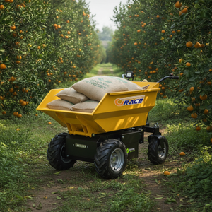 Cheap Hot Sale Free Shipping Mini Loader Dumper Truck Hydraulic Diesel/Electric High Load Capacity Durable Rubber Cart Farm Yard - Product Image 1