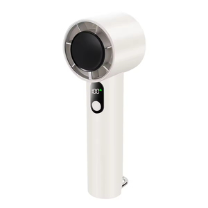 3000mAh 100 Speed Wind Digital Display Led Flashlight USB Electric Custom Rechargeable Portable Fan <b>Hand</b> Held <b>Mini</b> Turbo Fan - Product Image 2