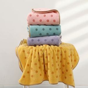 Serviette de Bain en Velours Corail Tissé à Séchage Rapide, Couleur Unie, Douce et Absorbante, pour Femme, Vente en Gros - Product Image 3