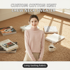 Suéter de Punto Personalizado LA <span class=keywords><strong>BULL</strong></span>, Suéter Casual de Cuello Redondo para Mujer - Product Image 4