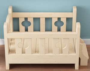 Cane in legno castello cane letto di lusso cane cane cane letto lavabile pet per cucciolo - Product Image 3