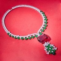 Kalung liontin kuningan mewah yang menawan perhiasan kalung Super bagus dengan desain pola khusus dan berlapis