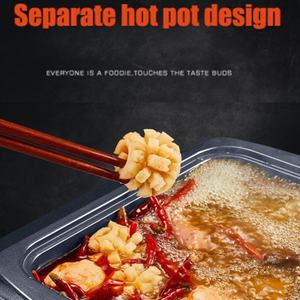 2 in 1 Antihaft-Shabu-Topf Grill platte Multi-Kocher BBQ Shabu-Topf mit Grills teaks Ramen-Nudeln Elektrischer Kochtopf - Product Image 3