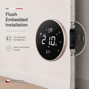 Thermostat intelligent numérique Wi-Fi à contrôle de température direct usine pour Villa, Salle de bain, Hôtel, Maison - Product Image 4