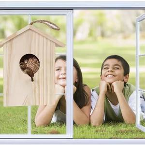 Maison d'oiseau traditionnelle en bois de taille moyenne (Vogelhaus) - Product Image 5