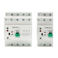Commutateur de transfert automatique triphasé PC double alimentation 220V 380V sur rail 4P 80A 63A 32A, commutation à niveau de millisecondes en cas de panne de courant