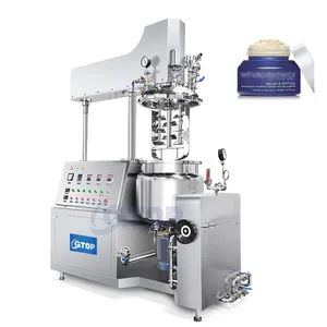 Gtop 5L 10L Facial Cream Processing Line Cosmetic Mixing Stainless Reactor Agitator Aloe Vera Gel Production Making Machine