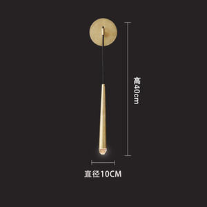 Lampe murale de chambre à coucher moderne de luxe, LED en aluminium, design créatif, éclairage de couloir d'hôtel, salon, escalier - Product Image 6