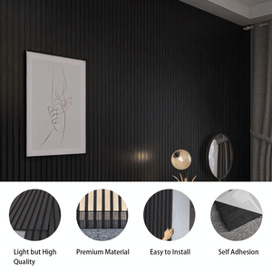 Panneaux muraux autocollants 3D Kasaro, panneaux acoustiques autocollants légers pour salle de bain, vente chaude - Product Image 4