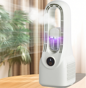 OWNSWING Ventilateur de bureau électrique portable sans lame Ventilateur de refroidissement de l'air Humidificateur de pulvérisation d'eau Ventilateur de bureau - Product Image 6