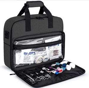 Comprar Bolsa de primeros auxilios vacía para tratamientos de emergencia,  bolsas de medicamentos con múltiples bolsillos para la escuela, hogar,  oficina, coche, viaje, senderismo