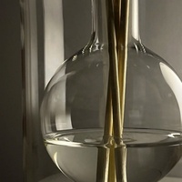 Verre Transparent de luxe pour bouteille de diffuseur de roseau avec 8 bâtonnets de diffuseur de parfum d'arôme vide bouchon à vis d'étanchéité