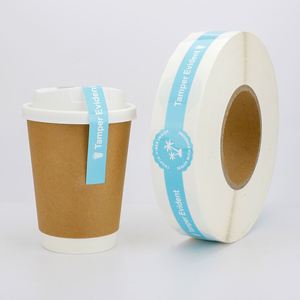 Gobelet à café en vinyle biodégradable de qualité alimentaire personnalisé avec autocollants adhésifs réutilisables à gratter pour le thé au lait - Product Image 1