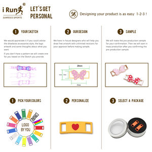 IRun Diseño Personalizado Zapato Encaje Charm Tag Print Logo Custom Shoelace Tag Dubrae Metal Cordones Lock Charms Dubraes para Sneaker - Product Image 4