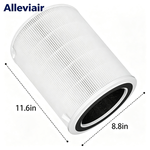 Filtre à air Alleviair HEPA au charbon actif 3 étapes (pré-HEPA + H13 HEPA + charbon) compatible Ganiza G300S Proscenic A9 <span class=keywords><strong>Probreeze</strong></span> - Product Image 3