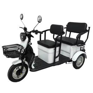 Triciclo Elettrico HLD all'Ingrosso a Tre Posti per Uso Domestico, Trike Elettrico con Carrozzeria Aperta a <span class=keywords><strong>3</strong></span> <span class=keywords><strong>Ruote</strong></span> per Adulti con Cestino Portaoggetti - Product Image 3