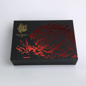 Sáng Tạo tùy chỉnh cứng vuông tự nhiên nút chai hiển thị Hộp Quà Tặng tự nâng lật hai lớp khay bên trong hộp giấy - Product Image 2