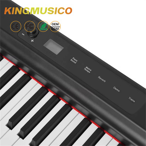 KINGMUSICO <span class=keywords><strong>Piano</strong></span> à clavier électronique pliable à 88 touches, de bonne qualité, facile à déplacer <span class=keywords><strong>Piano</strong></span> <span class=keywords><strong>Piano</strong></span> électrique portable - Product Image 6