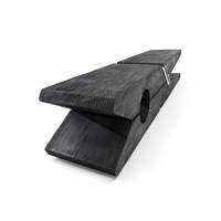 Banc de pince à linge noir avec ressort en fer rouge Design sculpté Table d'appoint classique Pop Art hors échelle