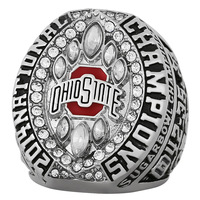 Para Ohio State University Buckeye 2014 Anillo de campeonato de la NCAA Aleación de moda con chapado en oro Joyería de estilo religioso