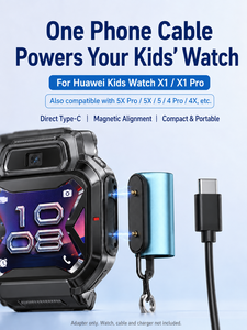 Adaptateur de <span class=keywords><strong>chargeur</strong></span> magnétique USB-C SIKAI pour montre connectée <span class=keywords><strong>Huawei</strong></span> Kids Watch X1/Pro/5X/5 Pro/4X – Convertisseur de charge de secours portable pour les voyages des enfants - Product Image 3