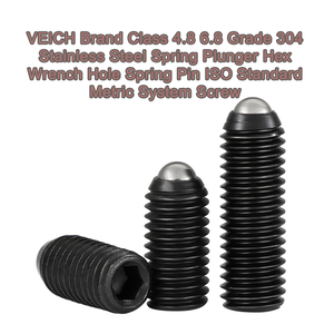 <span class=keywords><strong>VEICH</strong></span> Marken-Federstift Klasse 4.8 6.8 aus Edelstahl 304 mit Sechskantloch, Federbolzen nach ISO-Standard, metrisches System, Schraube - Product Image 3