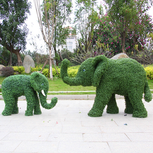 Jardín de parque hecho a medida, césped falso, elefante Artificial, Animal, topiario, escultura, tallado para Decoración - Product Image 4