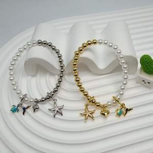 <span class=keywords><strong>BD</strong></span>-D596 fait à la main cuivre perle perle épissage Bracelet Mini Note <span class=keywords><strong>de</strong></span> musique/<span class=keywords><strong>amour</strong></span>/Globe Bracelet à breloques élastique corde bijoux en gros - Product Image 6