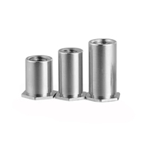 6 #8 # POUCES M3 M4 M5 M6 M8 demi-tout fileté en acier inoxydable au carbone aluminium rond hexagonal tête plate étanche entretoises de clinchage