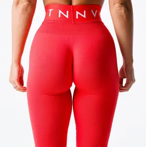 Leggings senza cuciture sportivi scarlatto dei produttori personalizzati