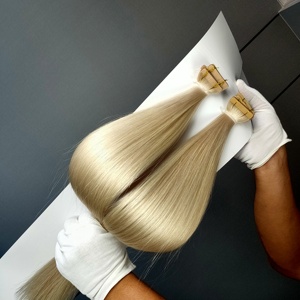 Dragonbeauty Factory 100% Remy Human Hair 10-30 Inches High Quality Russian Tape Hair Extensions Natural Deep <b>Wave</b> <b>Body</b> <b>Wave</b> - Product Image 3