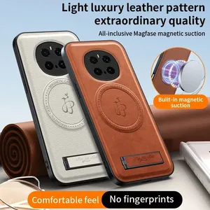 <span class=keywords><strong>Funda</strong></span> con Soporte de Cuero PU para Huawei Pura 80 Ultra, Carga Inalámbrica, Soporte Magnético, <span class=keywords><strong>Funda</strong></span> para Honor X9D X7A A6B X7D X5C - Product Image 3