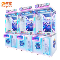 Funpark Roue de la Fortune à billes colorées avec machine à griffes, nouveau jeu à monnayeur avec jeu de correspondance de prix et LED pour centre d'arcade