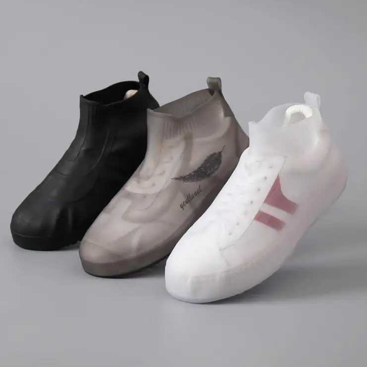 Tpe Plastic Beschermende Regen Schoenen Anti-Slip Herbruikbare Rubber Schoenen Waterdichte Siliconen Schoen Covers