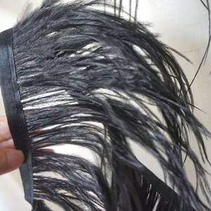 Plumes d'autruche colorées <span class=keywords><strong>de</strong></span> haute qualité <span class=keywords><strong>de</strong></span> 6/8 cm, bordure <span class=keywords><strong>de</strong></span> frange pour la décoration <span class=keywords><strong>de</strong></span> vêtements, cadeaux, bouquets, décoration intérieure, chambre à coucher - Product Image 3