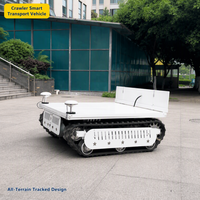 Robot de transport intelligent à chenilles 4x4 avec une capacité de 600 kg pour l'exploitation minière et industrielle