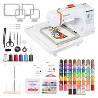 POOLIN EOC06 Machine à Broderie Monotête Haut de Gamme pour la Maison, Mini Machines à Broder Automatiques