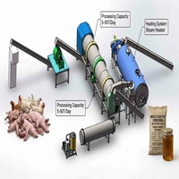 Machine de traitement des déchets animaux ISO9001 CMJ-1 1.0 T/lot avec désinfection à haute température 133°C pour projets municipaux