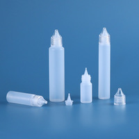 Flacon de 10 ml en PE pour huile corporelle, avec applicateur en forme de stylo à embout pointu et bouchon à vis