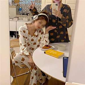 Conjunto de pijama de satén OEM <span class=keywords><strong>Trendyol</strong></span>, ropa de dormir holgada y cómoda para mujer para las estaciones de primavera y otoño - Product Image 5