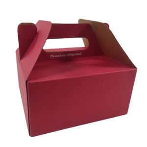 Agriculture Food Cardboard Corrugated Dry Fruit Packaging Gift Box With Handle