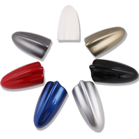 Antenne de voiture universelle JDM Racing noire Super Shark Fin avec fonction AM FM et base adhésive