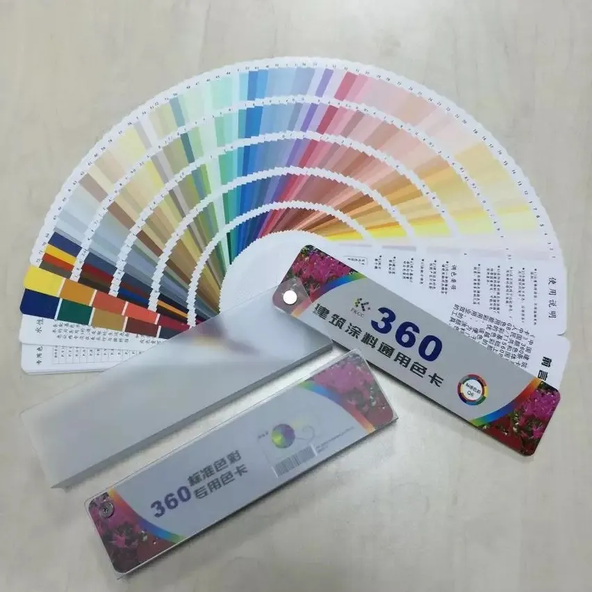 Small MOQ Personalized design fan deck color swatch card Architectural color swatches fan deck