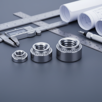Écrou auto-serrant M3 M4 M5 M8, écrou à sertir avec denture DIN6926, écrou auto-serrant M6 en acier inoxydable Cls-m6-2, écrou à pression